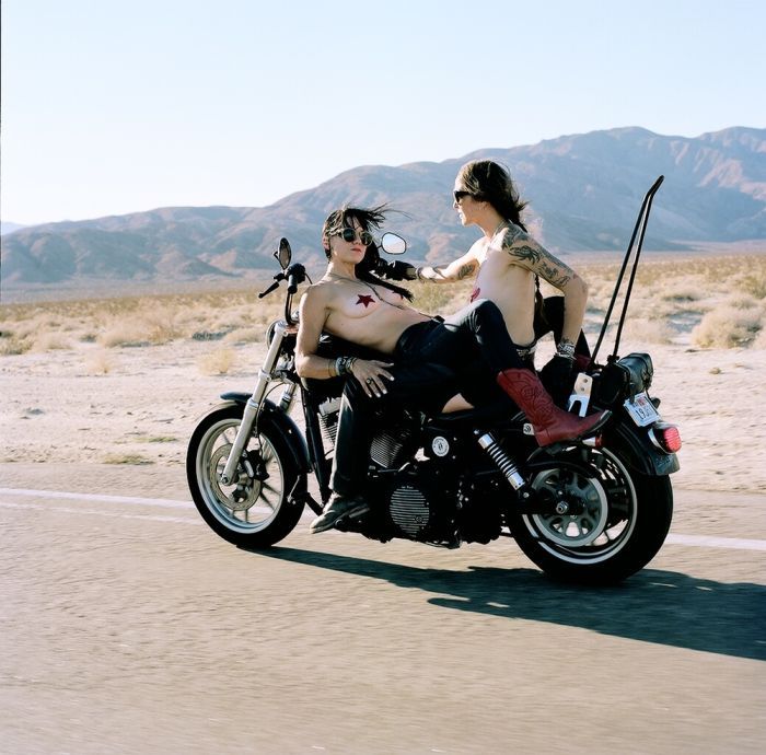 Girls on a motorcycle in Quanzhou